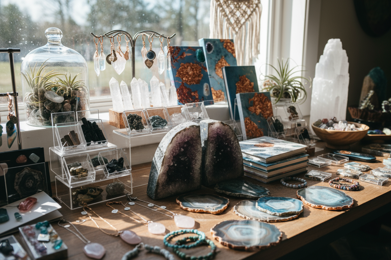 Creative gemstone ornaments